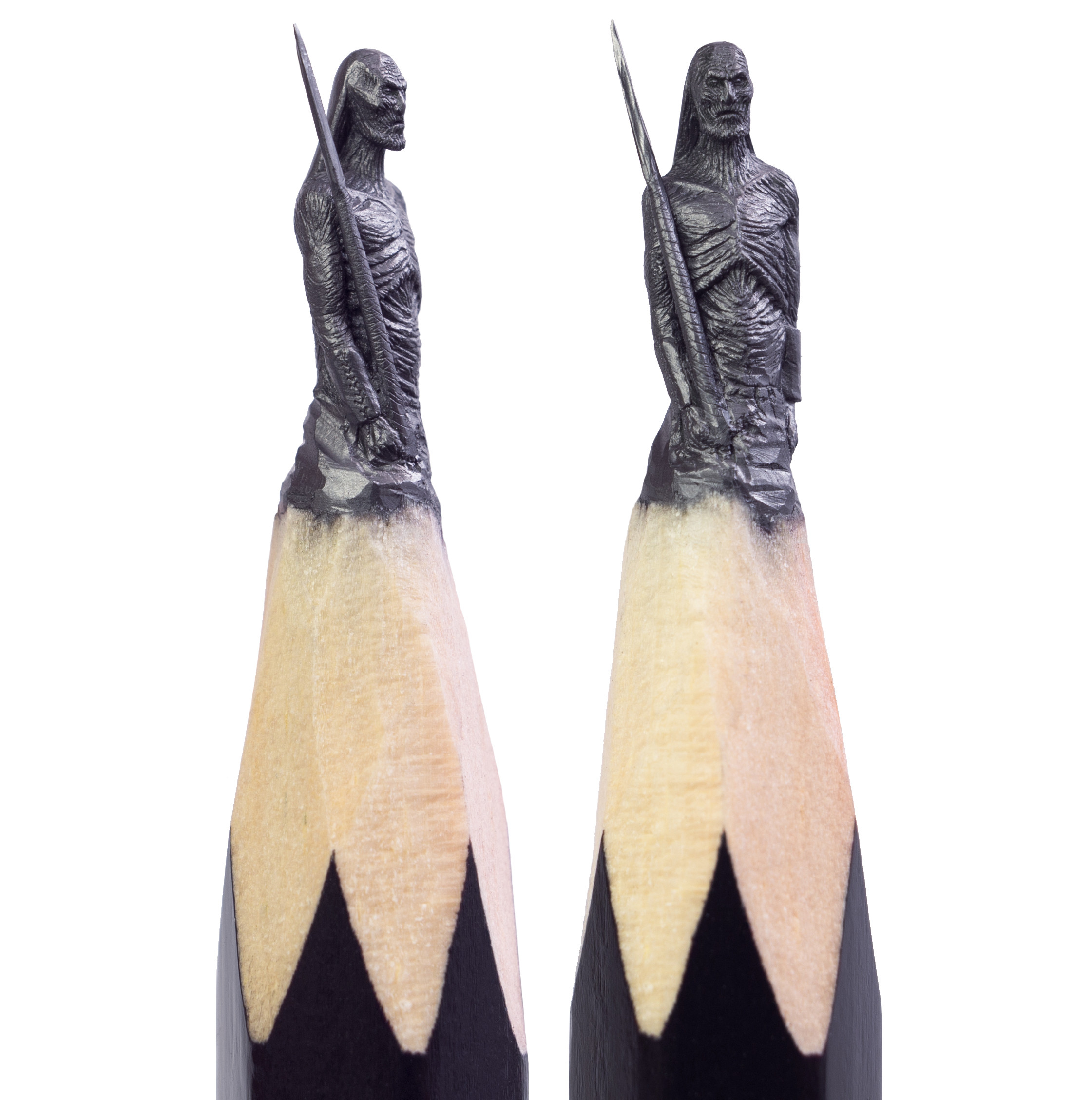 GAME OF THRONES Pencil Microscupture Exhibition - White Walker