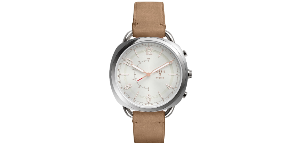 Q Accomplice Hybrid 智慧型腕錶米色皮革錶帶 NT$6,000 (FTW1200) 