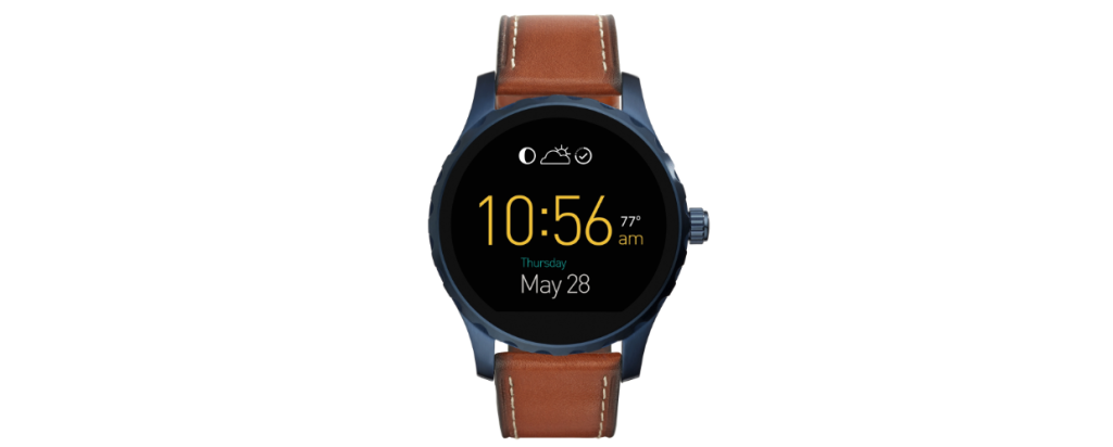 Q Marshal觸控式螢幕 智慧型腕錶 棕色皮革錶帶 (男款) NT$9,300 (FTW2106) 