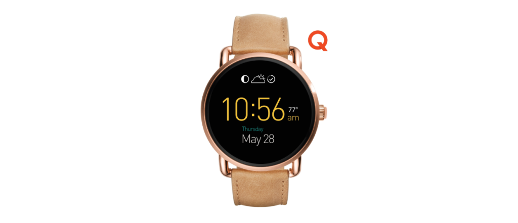 Q Wander觸控式螢幕 智慧型腕錶 米色皮革錶帶 (女款) NT$9,300 (FTW2102) 