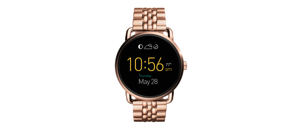 Q Wander觸控式螢幕 智慧型腕錶 玫瑰金不鏽鋼錶帶 (女款) NT$9,900 (FTW2112) 
