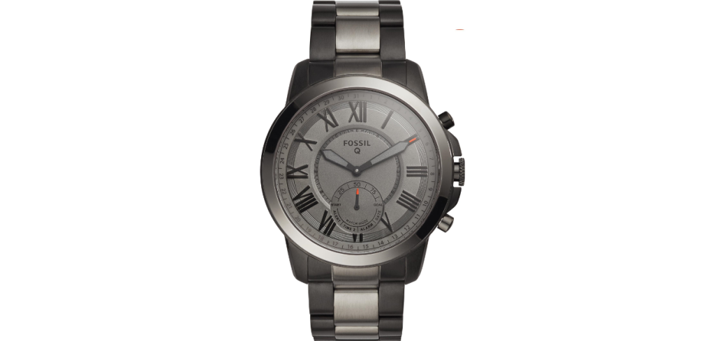 Q Grant Hybrid智慧型腕錶 黑色配槍色不鏽鋼錶帶 NT$6,800 (FTW1139) 