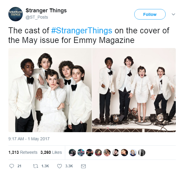 《怪奇物語》幾位童星從Netflix紅到《Emmy》封面。