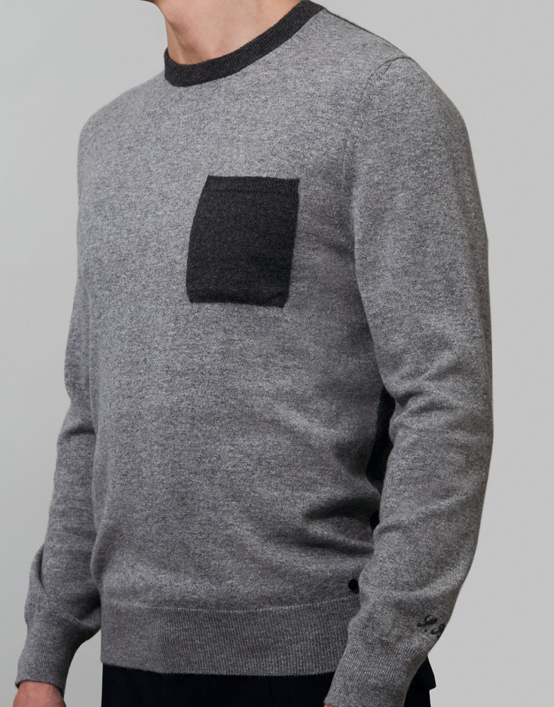 Grey Loro Piana cashmere sweater with pocket Fendi From Â£760