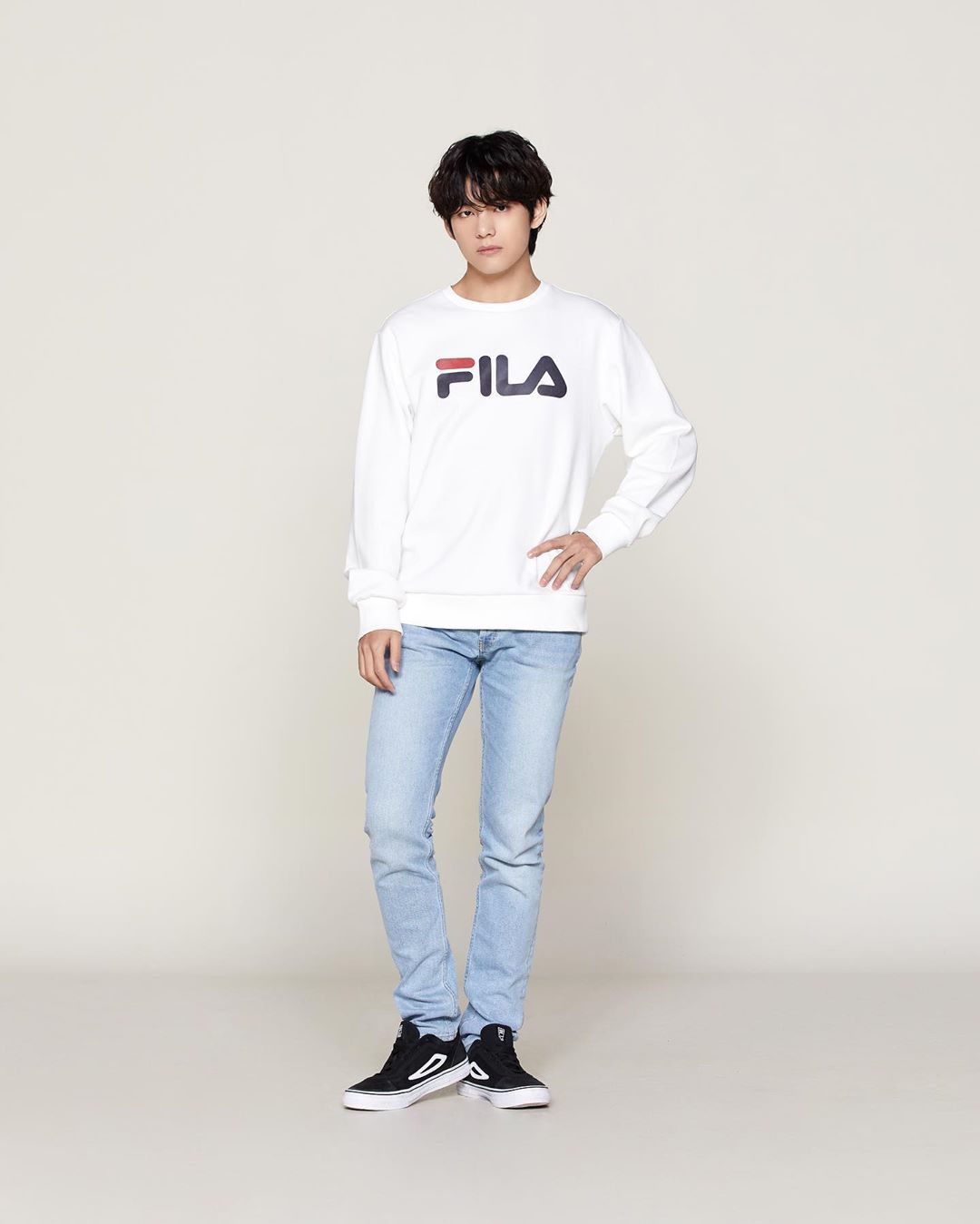bts防弹少年团展现fila青春休闲时尚